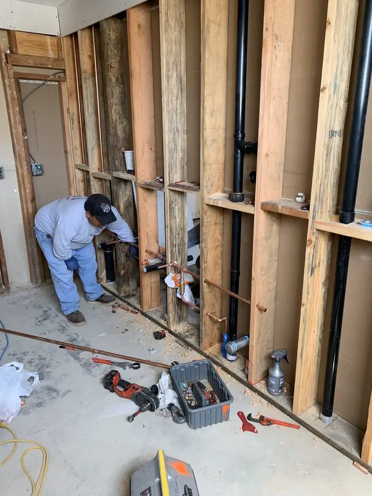 Commercial rough-in plumbing for Gas Line Repair in South Lincoln
